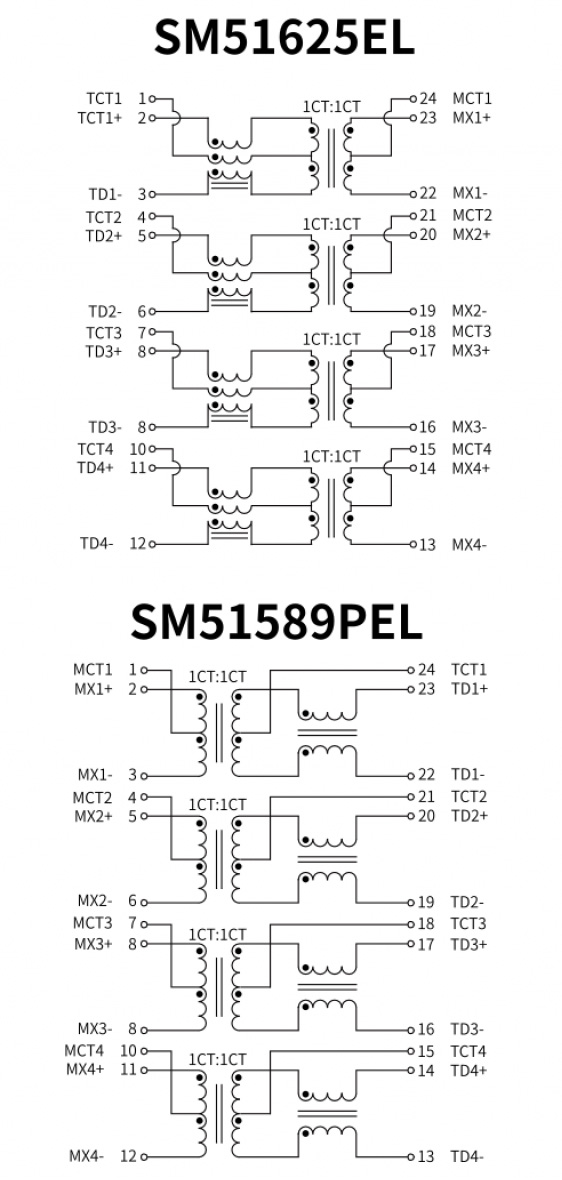 SM51625EL / SM51589PEL の電気回路図