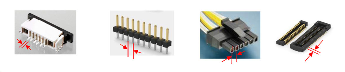 コネクタのピッチ コネクタのピッチ