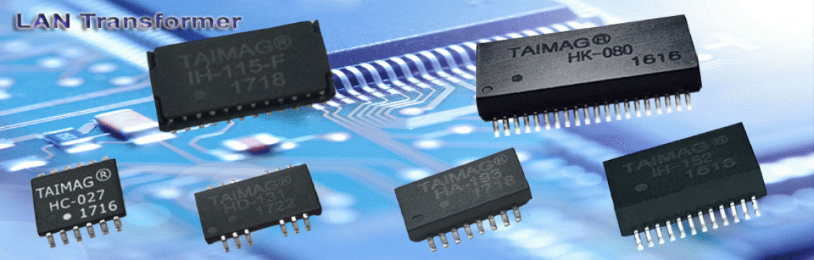 TAIMAG 社 LAN トランス製品バナーイメージ