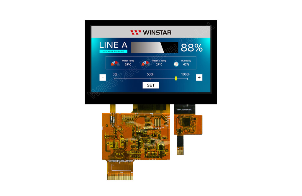 Winstar TFT ディスプレイ WF43XTWAGDNG0 製品イメージ