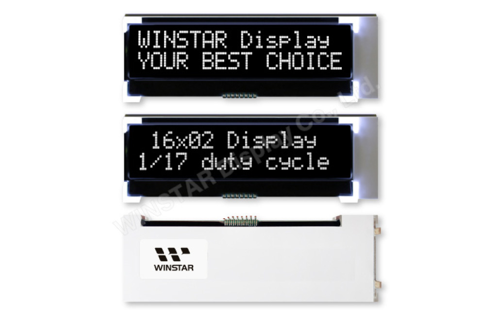 Winstar ディスプレイ WO1602J–VATN 製品写真